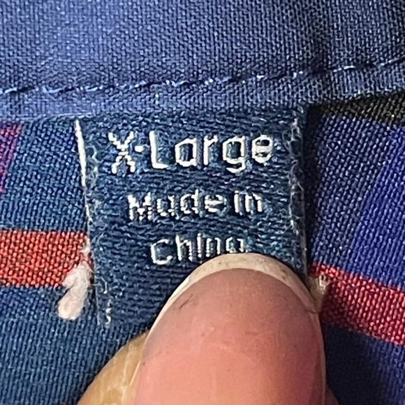 William Murray Golf Men's Navy Floral Short Sleeve Button Up Shirt XLarge - Picture 6 of 13